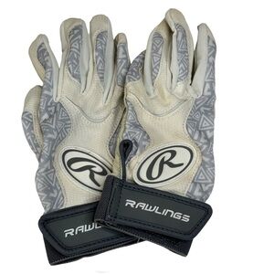Rawlings Cream & Gray Leather Golf Gloves Women’s Size X-Small